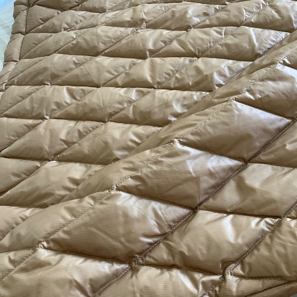 Liture Italian beige coat trench down down jacket light spring coat natural down - Picture 8 of 9